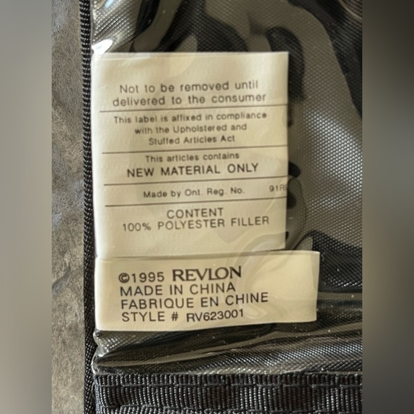 Vintage 1995 Revlon Blue Velvet Jewelry Cosmetic Bag Travel Pouch Case - Picture 7 of 9